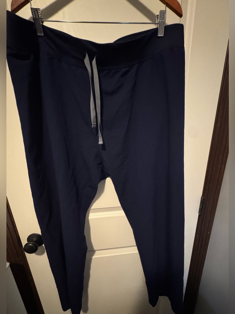 FIGS Technical Collection Scrub Pants Women’s XXL Navy Blue Drawstring Stretch